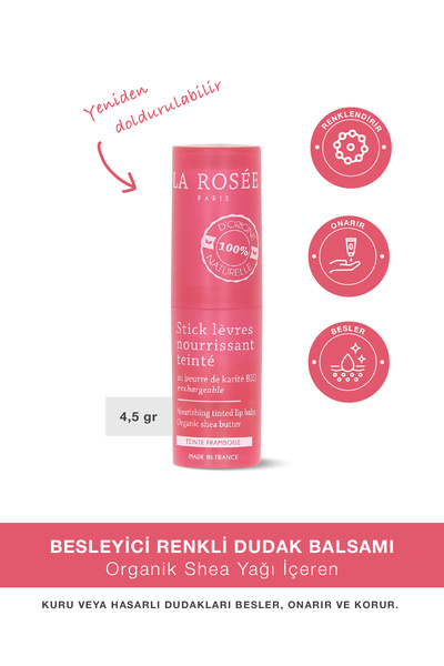 La Rosee Paris BESLEYİCİ RENKLİ DUDAK BALSAMI Organik Shea Yağı İçeren - 4,5 ...