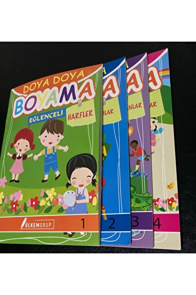 ÜLKEM DAĞITIM ÜLKEM DAĞITIM EVİNHOUSE DOYA DOYA BOYAMA KİTAPLARI 1,2,3 VE 4 N...