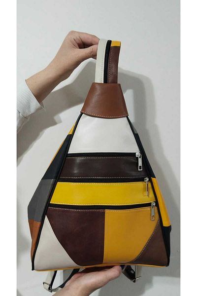 atter Rucsac de dama din piele naturala