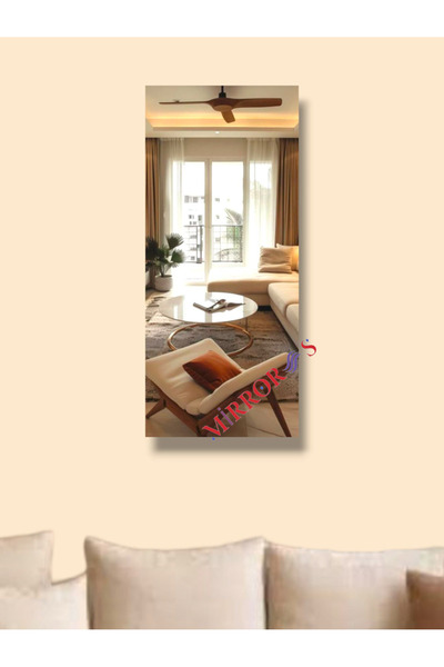 MİRRORSS Çerçevesiz cam ayna duvar hol boy banyo ayna 125 X 40 cm