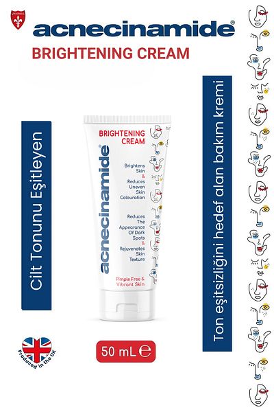 Acnecinamide Brightening Cream Evening Skin Tone, Anti-Blemish, Revitalizing Moisturizer