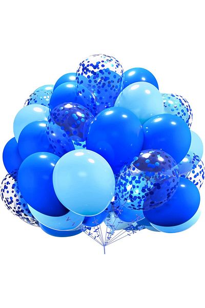 BALON DİYARI Confetti Balloons Pack of 40 Birthday Decorations Premium Latex Balloons