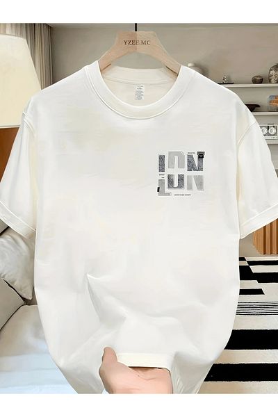 Massgai Μπλουζάκι Unisex Design LDN Printed Oversize 100% βαμβάκι