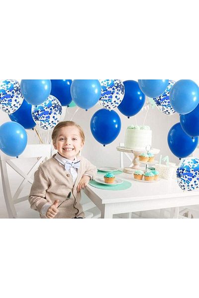 BALON DİYARI Confetti Balloons Pack of 40 Birthday Decorations Premium Latex Balloons