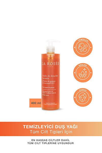 La Rosee Paris TEMİZLEYİCİ DUŞ YAĞI - Organik Ayçiçek Çekirdeği Yağı İçeren -...