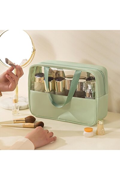 Boldy Personal Care Bag - Transparent Waterproof Makeup Bag - Waterproof Cosmetic Travel Bag (XL)