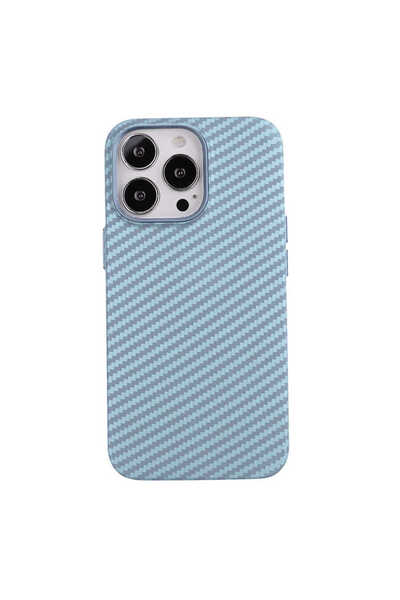 Kipgsm İphone 12 Pro Max Uyumlu Kılıf Karbon Fiber Görünümlü Ultra İnce Premi...
