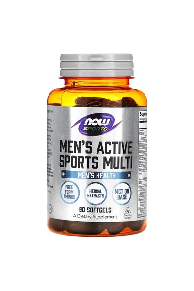 Now Foods Sports, Men's Active Sports MultiVitamin Tribulus Maca Zma MCT 90 S...
