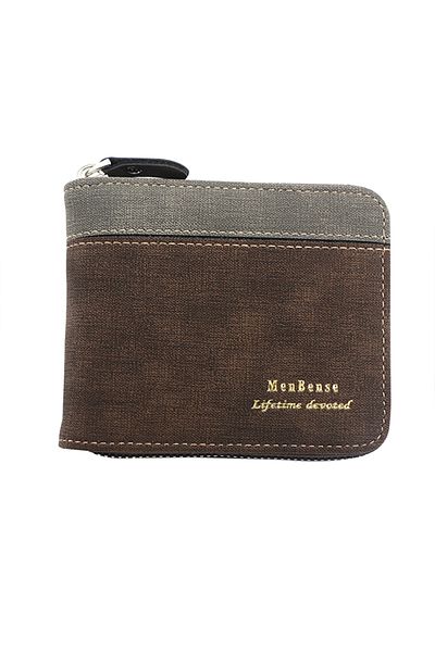 ETG Men's Wallet Short Wallet Card Bag Certificate Bag 11.5*9.5*2.5cm