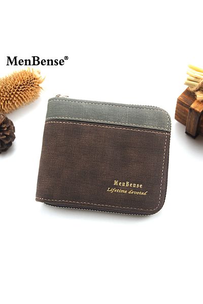 ETG Men's Wallet Short Wallet Card Bag Certificate Bag 11.5*9.5*2.5cm