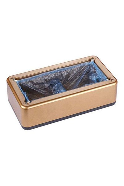 Generic موزع أغطية الأحذية الأوتوماتيكي باللون الذهبي