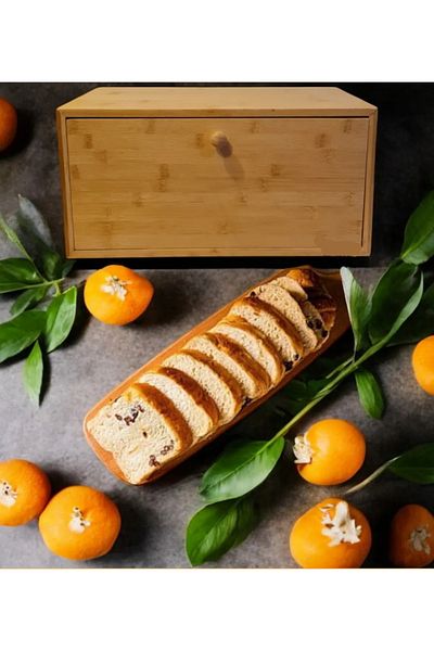 BLACK HOUSE Wooden Luxury Bread Bowl with Bamboo Lid
