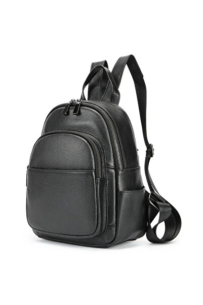 delis Rucsac De Dama, Eulalia Gt2736, Piele Naturala, Negru