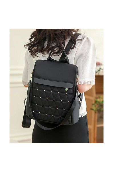 delis Women's Backpack, Cleodora Gt2615, Anti-Theft, Black