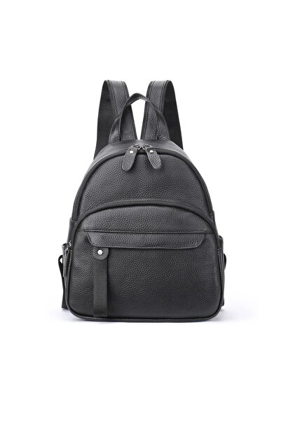 delis Rucsac Dama, Nylay Gt1521, Piele Naturala, Model Negru