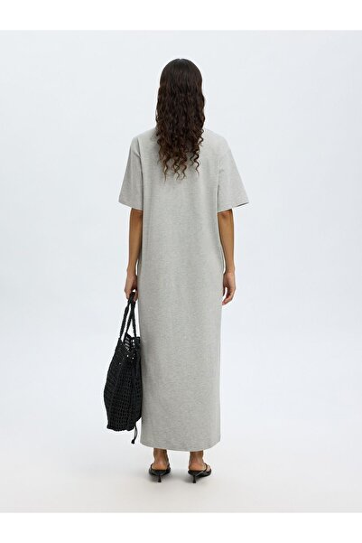 Selected Femme Kleid mit kurzen rmeln Maxi