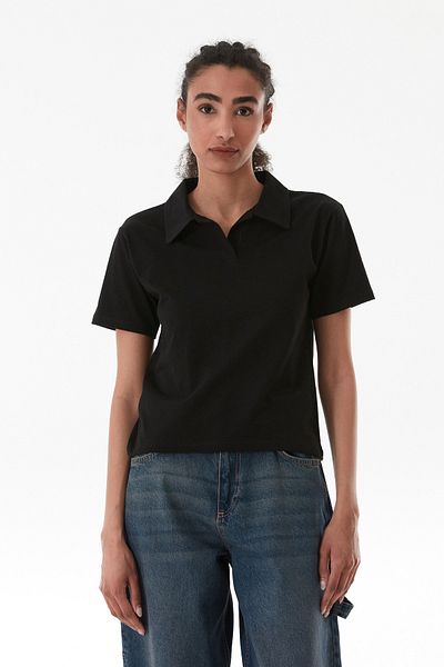 Fulla Moda Basic Polo Neck T-Shirt
