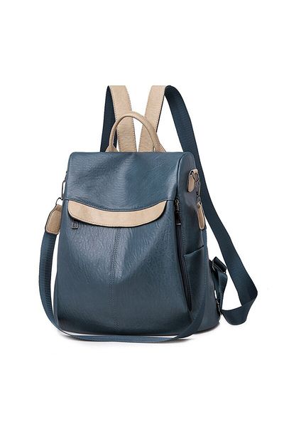 delis Rucsac Dama Amina Gt1463, Antifurt, Model Albastru