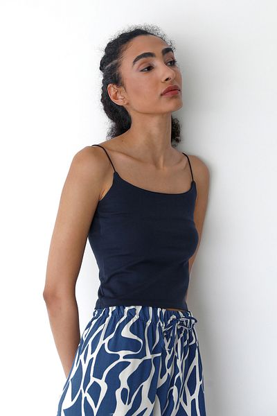 Fulla Moda Basic String Strap Bustier