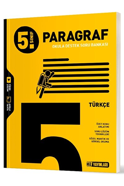 Hız Yayınları Hız Yayınları 2025 5. Sınıf Türkçe Paragraf Soru Bankası Yeni M...