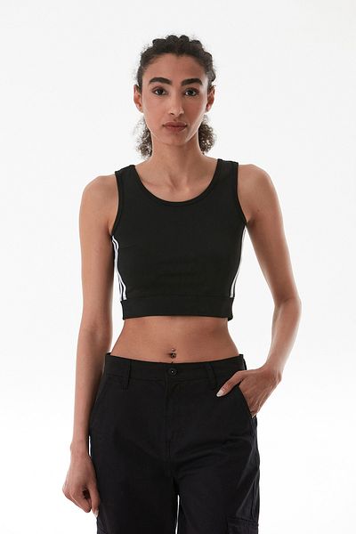Fulla Moda Halter Neck Bustier with Side Stripes