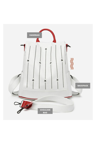 delis Rucsac Dama, Lea Gt1844, Antifurt, Model Alb