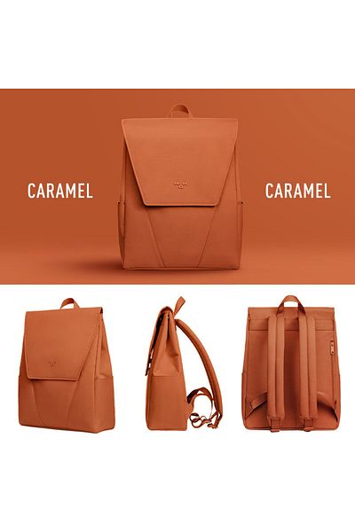 delis Unisex Backpack, Harper Gt2341, Caramel