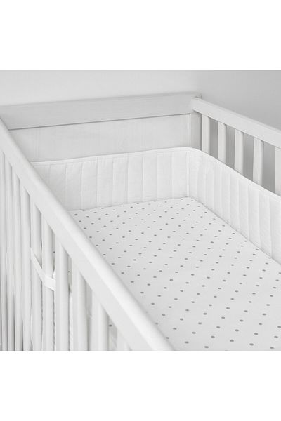 IKEA LEN Bumper pad, white, 60 x 120 cm