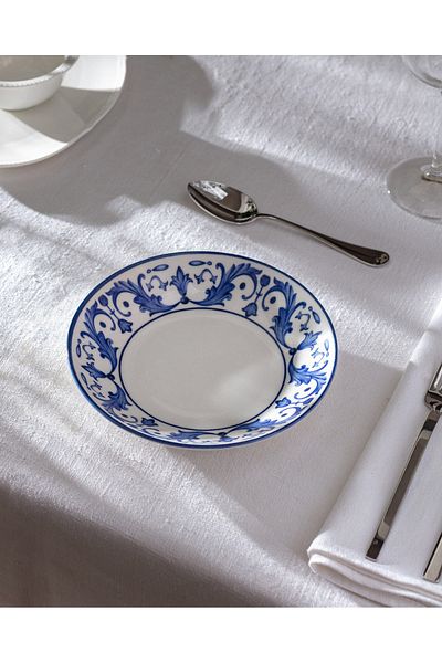 Madame Coco Farfurie Reve Bleu Nuit - 20 cm - Albastru/Alb