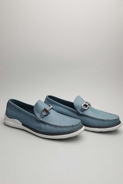 Gondol Loafer clasic pentru bărbați din piele naturală albastru 41 ttx.60129