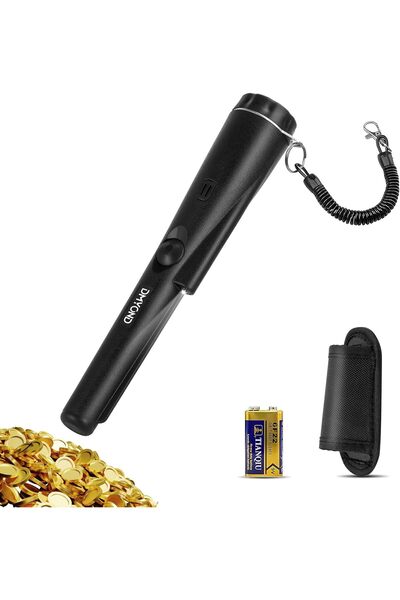 fulina إبرة كاشف المعادن، محمولة باليد مقاومة للماء، مزودة ببطارية 9 فولت، مناسبة للبالغين والأطفال