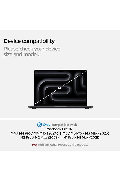 Spigen غشاء حماية شاشة فلتر الخصوصية [SafeView] لجهاز ماك بوك برو 14 بوصة (M4 M3 M2 M1 Pro/Max)
