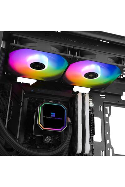 ThermalRight Cooler Procesor, Frozen Prism 240 Black ARGB, LGA1851/LGA1700/AM5, racire cu apa