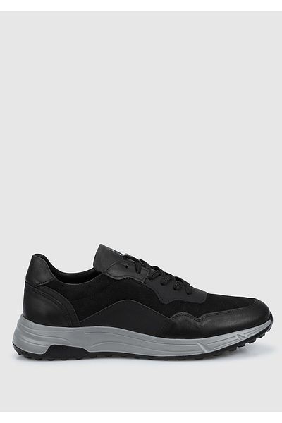 Provoq Men's Black Leather Shoes