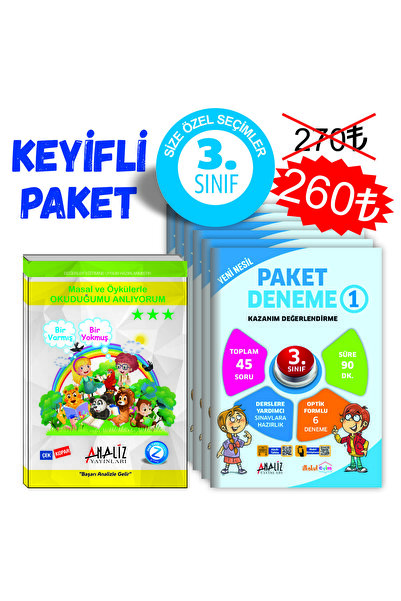 Analiz Yayınları Keyifli Paket 3.sınıf (paket Deneme - Masal Ve Öykülerle Oku...