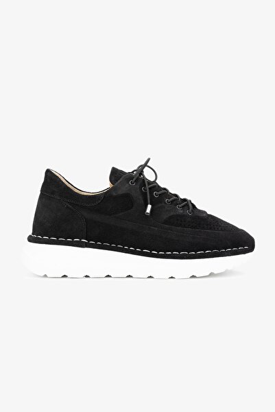 Valmenti Zoe Erkek Siyah Süet Hakiki Deri Sneakers & Spor Ayakkabı