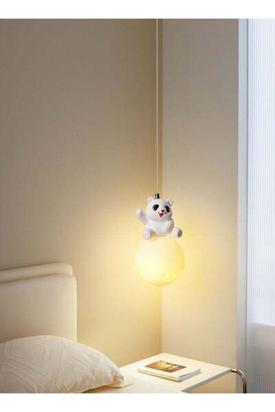 COOYA Modern LED Moon Bear Wall Chandelier, Dimmable Three-Colour, G9, 5W for Living Room Bedroom