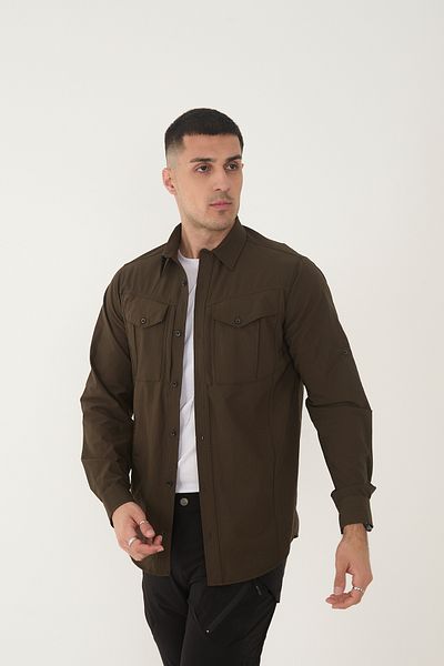 Camp Scoutland Camp387 Outdoor Tactical Άνετο και βολικό ανδρικό πουκάμισο Tactical Khaki με απαγωγή νερού