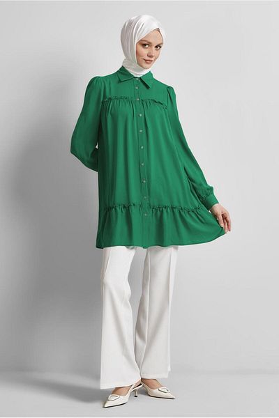 Alvina Shirt Collar Tunic 45351