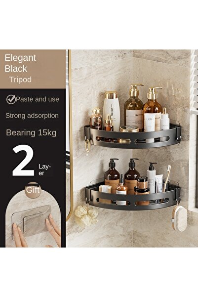 Choice 2 قطعة 1/2/3 قطع لاصقة حامل شامبو الحمام دش رفوف تخزين لا الحفر رف زاو...