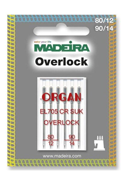 Madeira Σετ 5 βελόνων overlock Madeira 9462, Λεπτότητα 80-90