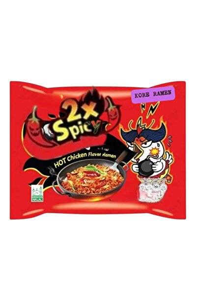 buldak 2X SPICY HOT CHICKEN FLAVOR RAMEN HELAL DAMGALI 5Lİ