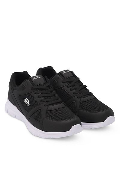Slazenger Pantofi casual cu șireturi cu talpă confortabilă, alb, negru, pentru bărbați