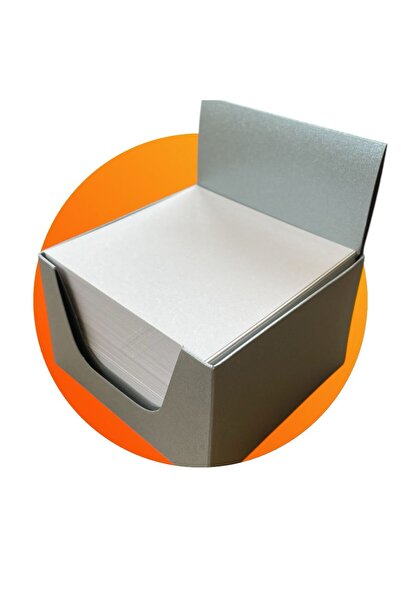 Kağıtmarket powered by Nota 8 X 8 Cm Küp Not Kağıdı / Bloknot * Gri * 4 Adet