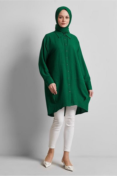 Alvina Shirt Collar Tunic 45325