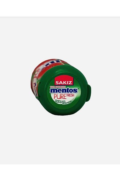 Mentos علكة طازجة نقية بنكهة البطيخ 90 جرام × 6 قطع (إجمالي 540 جرام)