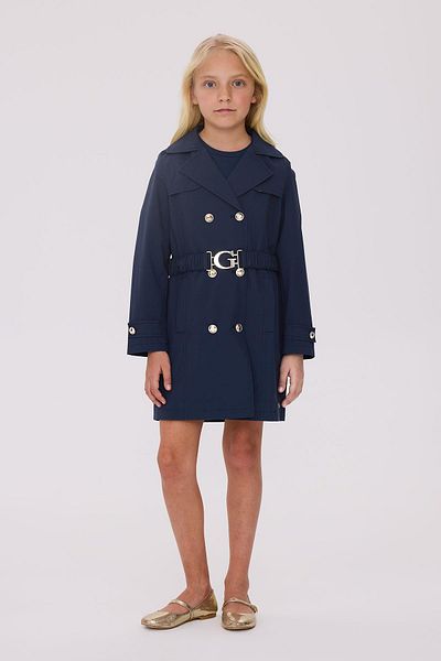 Guess Bg Store Girl's Blue Trench