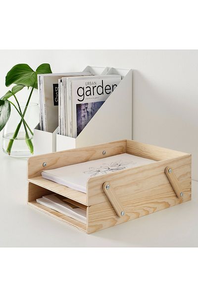 IKEA KL MMEMACKA Letter tray, natural plywood