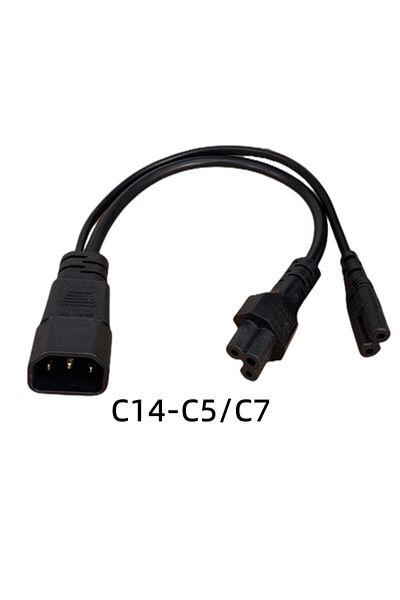 Choice سلك طاقة تيار متردد مقسم آخر من نوع C5-C7 IEC320 C14 C8 إلى 2X C7 C5 C13 Y، IEC Figure 8 ذكر إلى 2 أنثى 1 بوصة