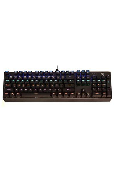T-DAGGER Tastatura Gaming Mecanica T-Dagger Pavones, iluminare LED Rainbow, USB, Negru